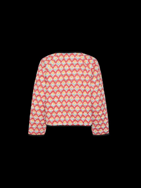 'Amara' Cropped Printed Puffer Jacket - Celes Fashion